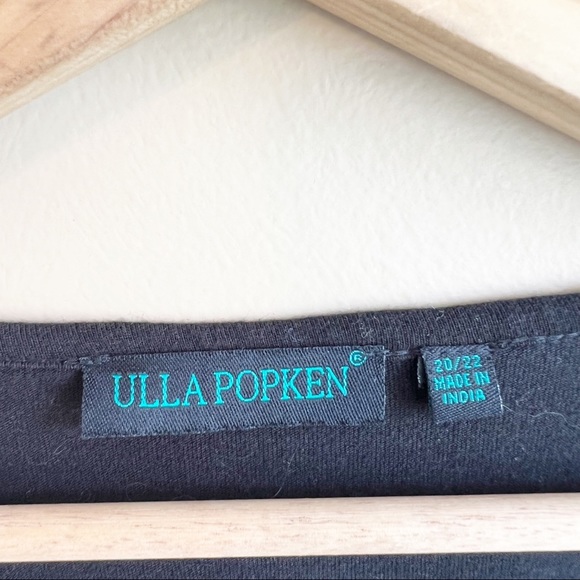 ULLA POPKEN Women’s black embellished Top Size 20/22 green beads jewels - Picture 6 of 8